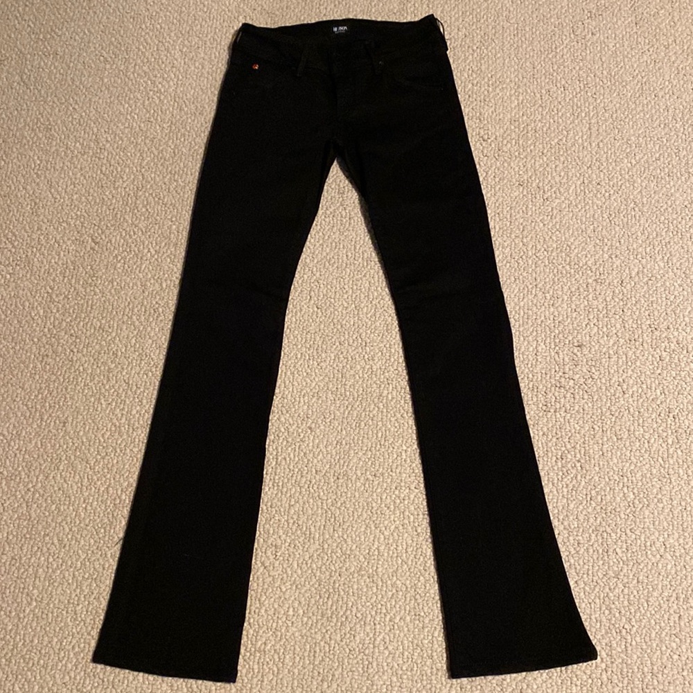 Hudson black baby boot cut jeans.  Size 26